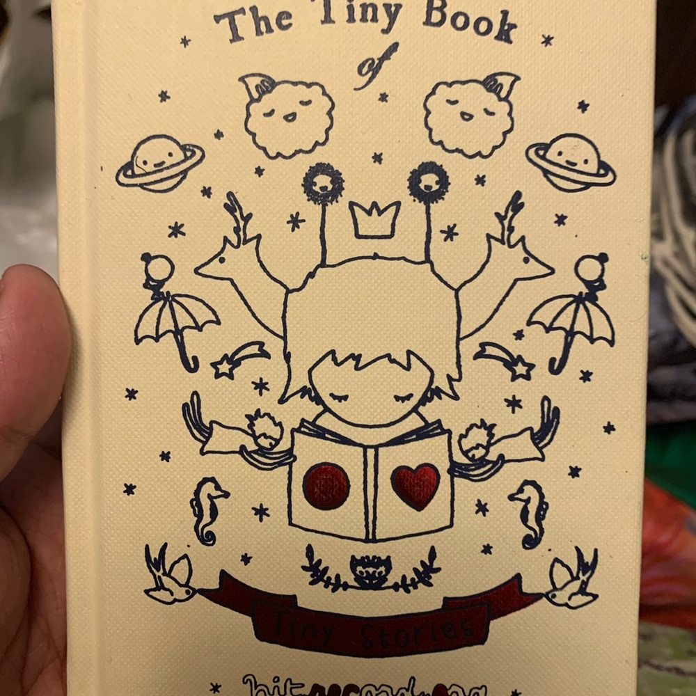 Vintage Cream and Black Tiny Book of Tiny Stories
